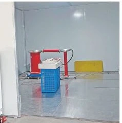 Epoxy resin bushing quality test station