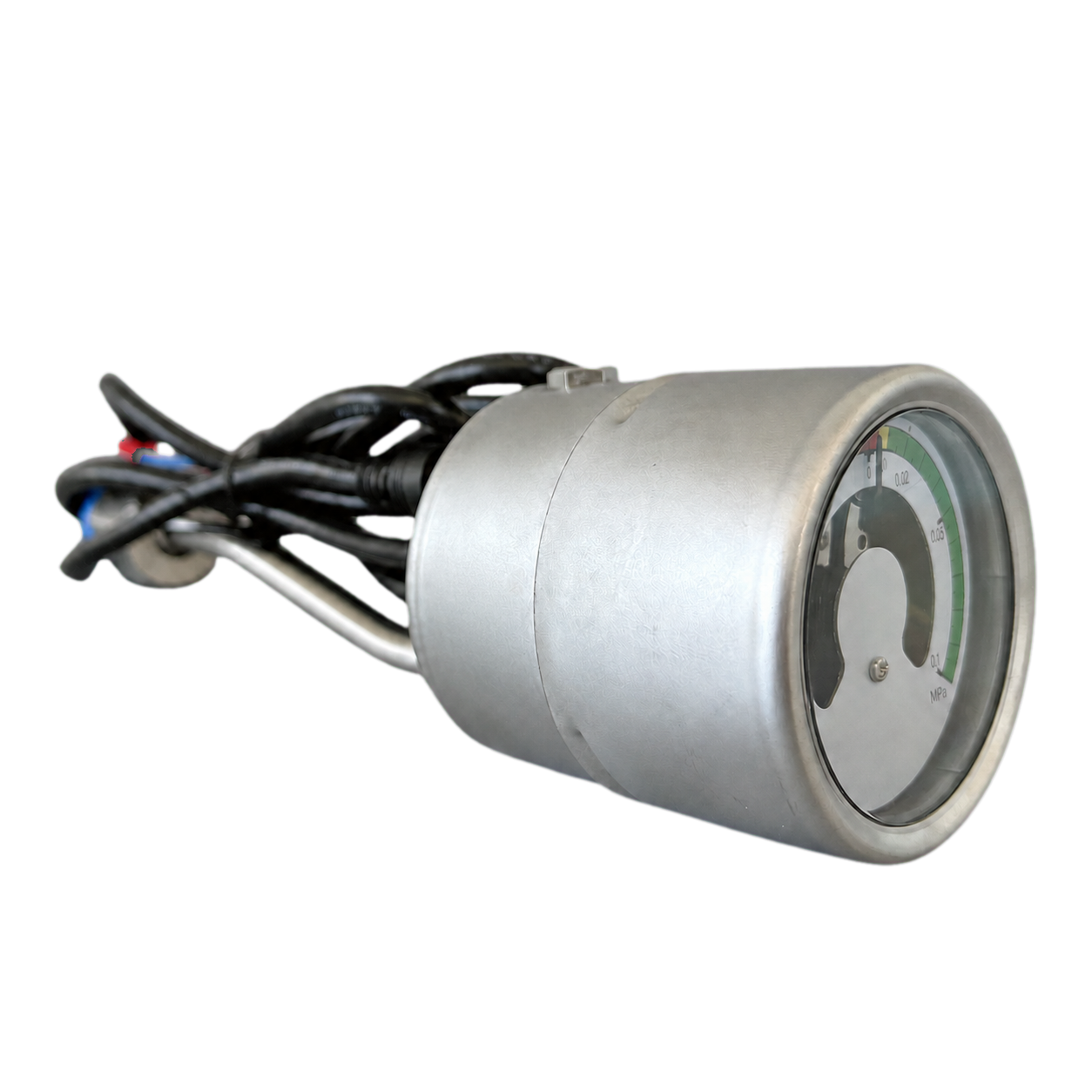 Side connection view of the SF6 gas density monitor
