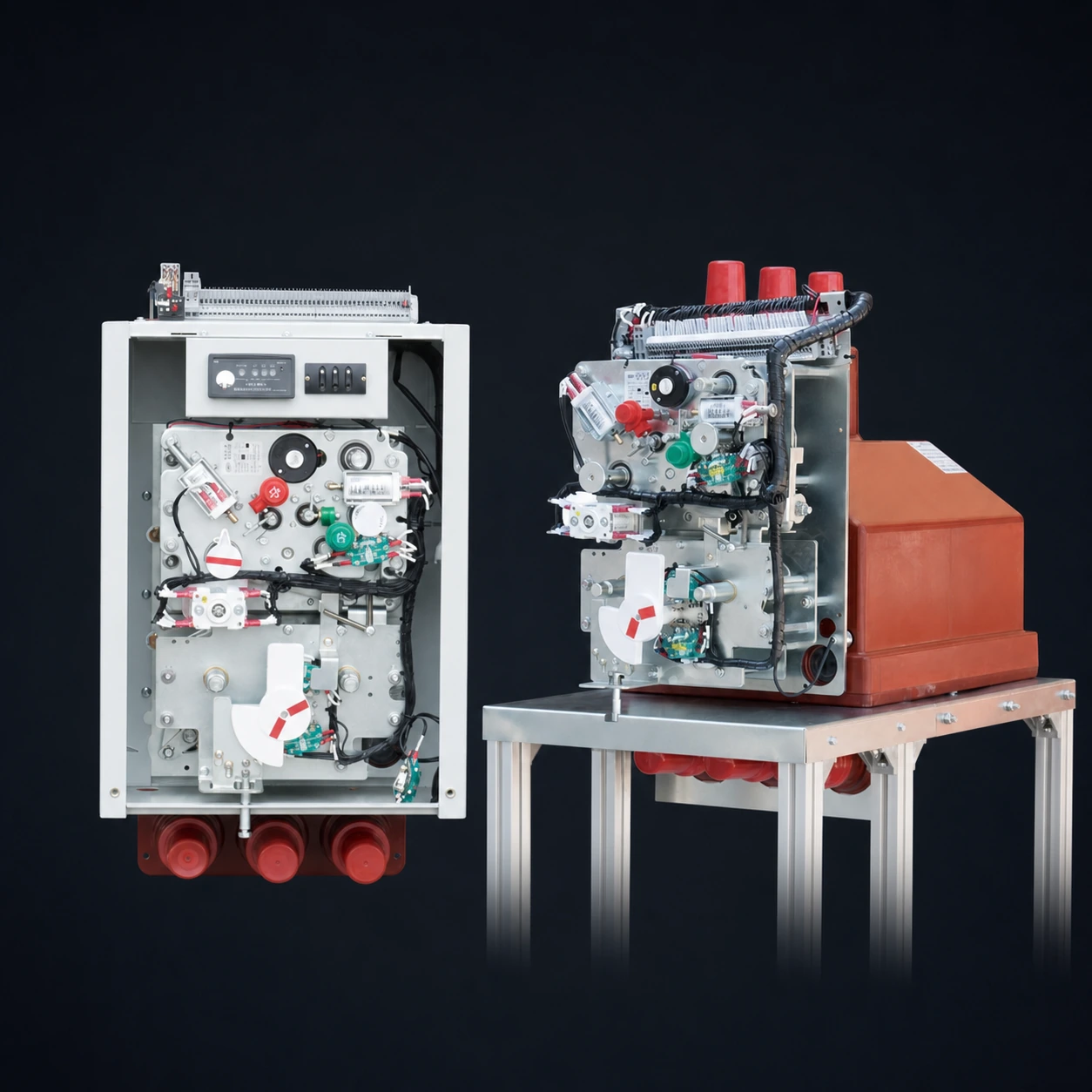 RMU operating mechanism and switchgear control interface views
