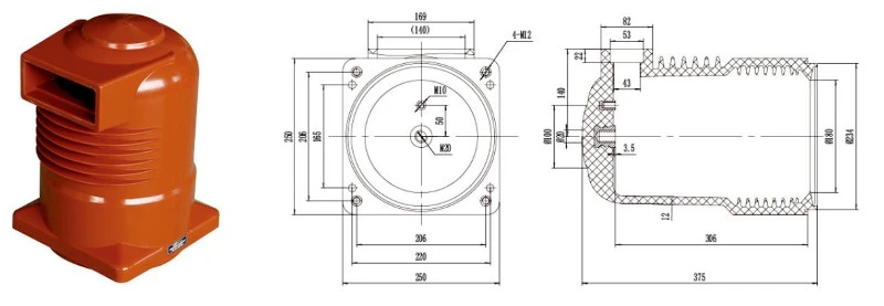 Captured source drawing reference for 3150 4000a insulating contact box with epoxy