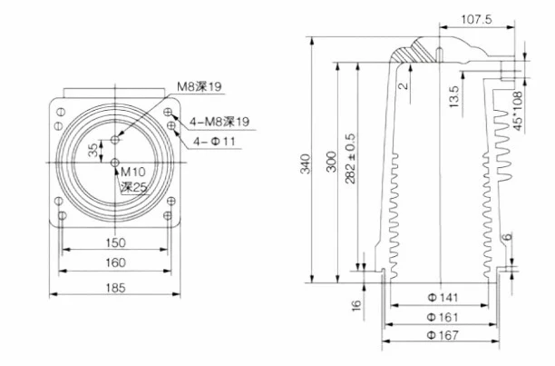 Captured source drawing reference for 630a insulating contact box with epoxy resin