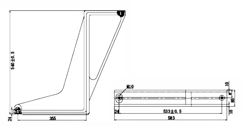 Captured source drawing reference for abb bending plate