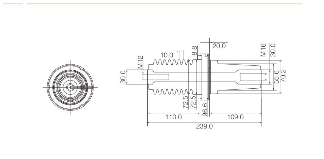 239 Epoxy Resin Bushing engineering drawing from the selection manual