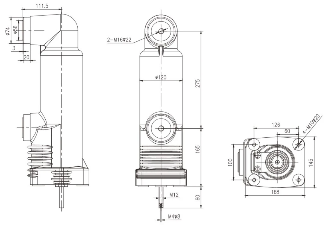 Captured source drawing reference for high voltage sensor