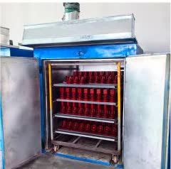 Rotary drying stage for epoxy resin switchgear components