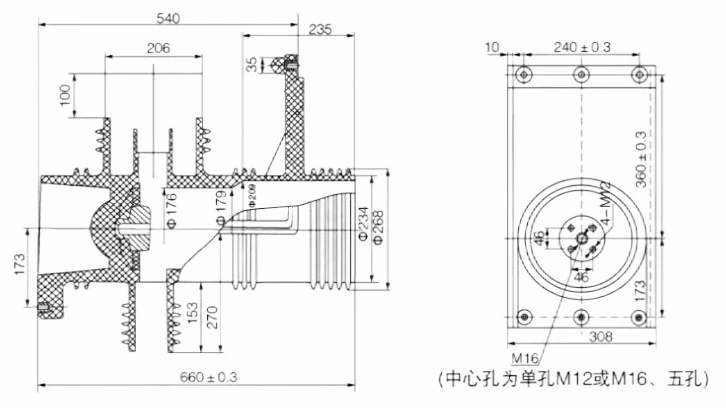 Captured source drawing reference for shielded insulating contact box tee for