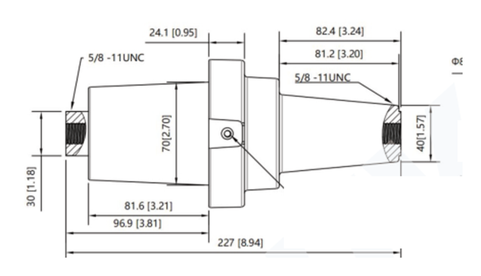 Cropped source geometry view 1 for the dead15 high voltage bushing family
