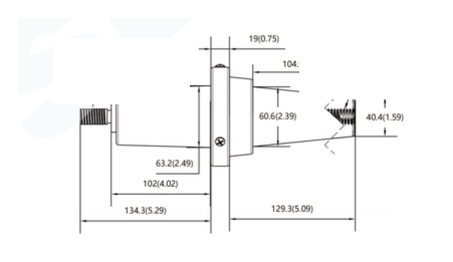 Cropped source geometry view 1 for the dead35 high voltage bushing family
