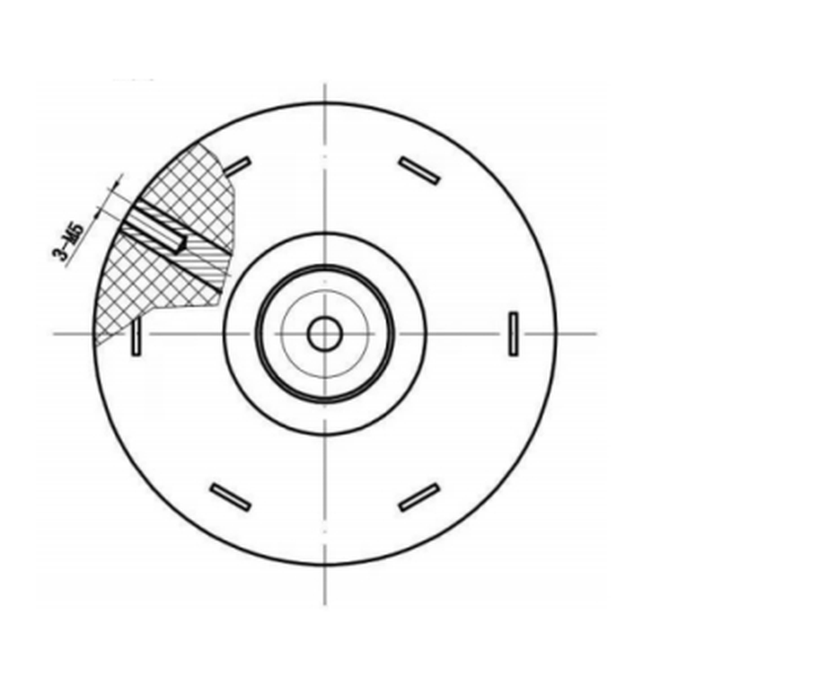 Cropped source geometry view 3 for the plug high voltage bushing family
