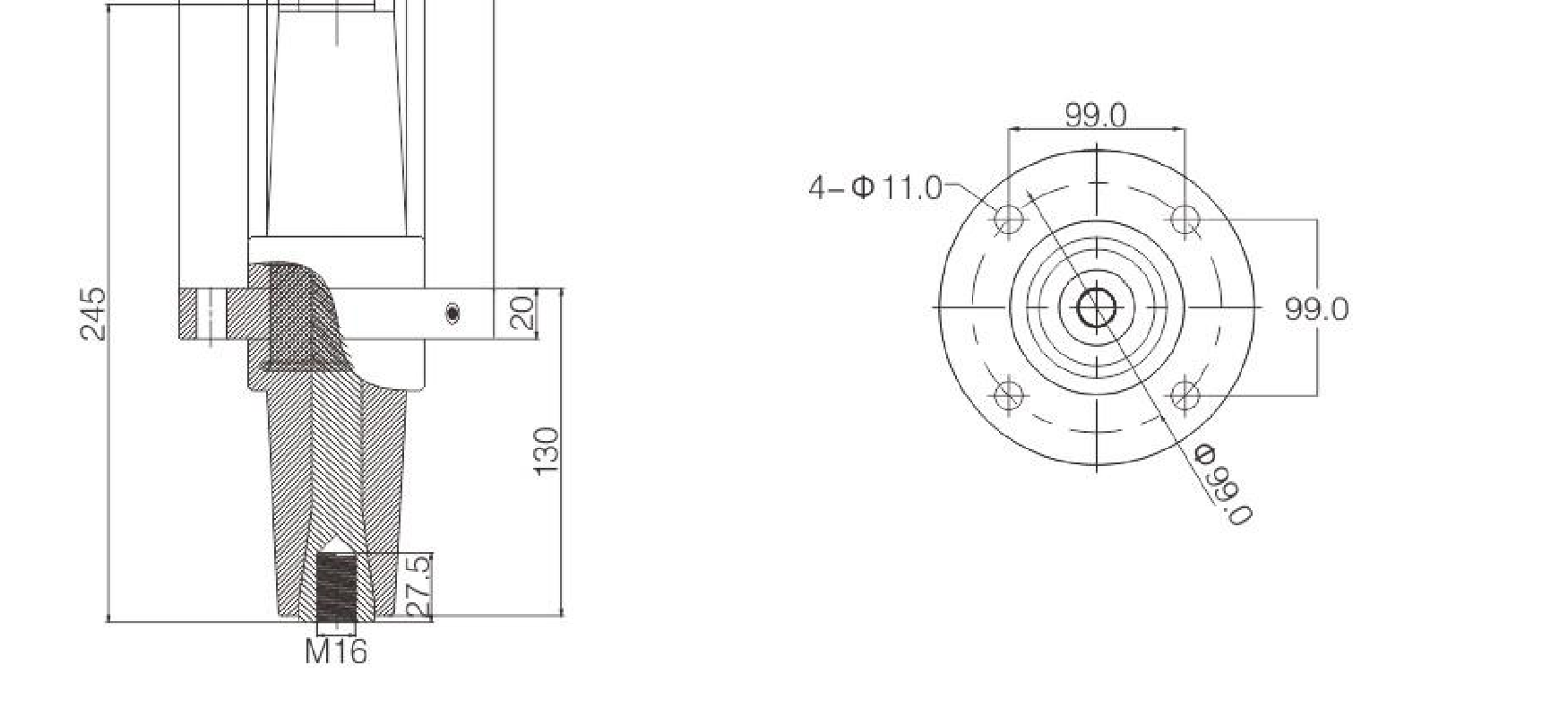 10kV Butt-Joint reference configuration engineering drawing