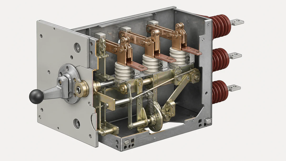 MVSpare RMU Load Break Switch Inspection: Contacts, Mechanism, and Indication Checks - engineering anatomy