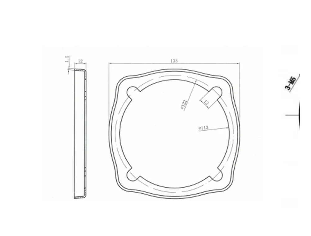 250 A / 630 A Distribution Transformer Plug-in Epoxy Bushing engineering drawing 2