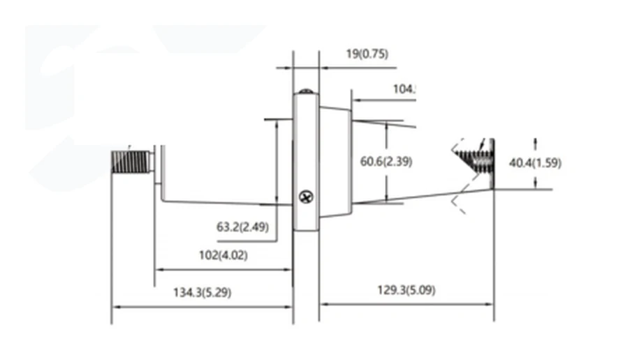 35 kV 900 A Deadbreak Apparatus Bushing engineering drawing 1