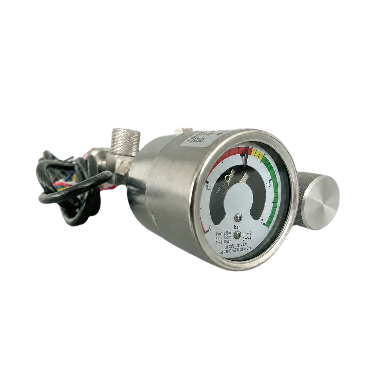 Front configuration of an SF6 gas density monitor