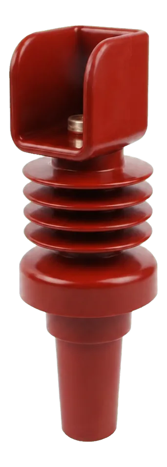 Epoxy resin bushing for medium-voltage switchgear interfaces