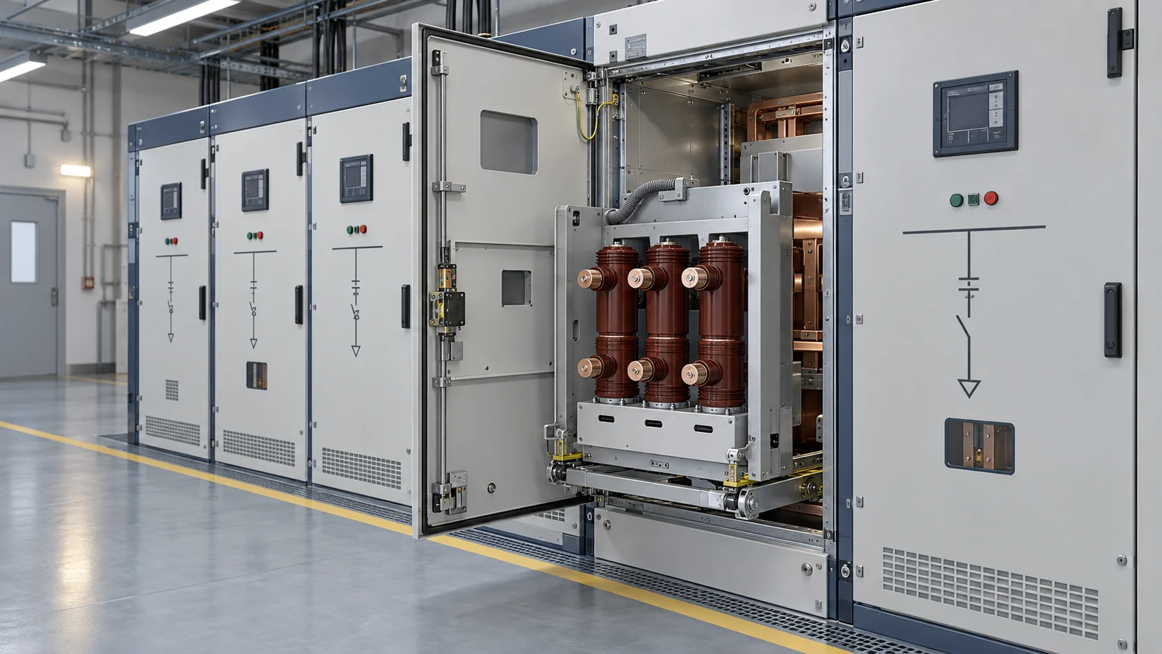 Generic indoor metal-clad switchgear with a withdrawable vacuum circuit breaker